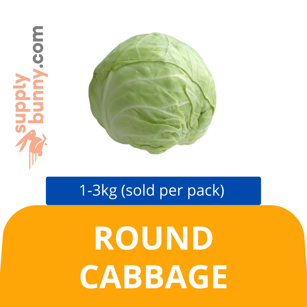 KLANG VALLEY ONLY! CABBAGE ROUND (CLEAN & TRIM) 包菜 1-3KG