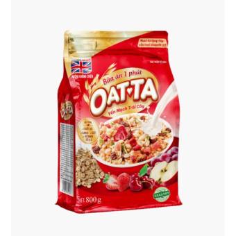 Yến mạch Oatta trái cây 800gr (không kèm sữa) - 800gr
