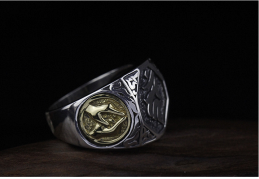 NHẪN KHẮC CHỦNG TỬ OM TÂY TẠNG - NH140