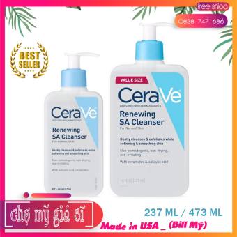 Sữa rửa mặt Cerave Renewing SA Cleanser sạch sâu giảm mụn 237ml [Bản Mỹ]