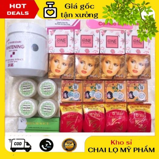 Kem Dưỡng Da ❤ GIÁ TẬN GỐC ❤ Combo kem Thái hàng chuẩn loại 1 nguyên liệu công thức làm kem trộn trắng da body