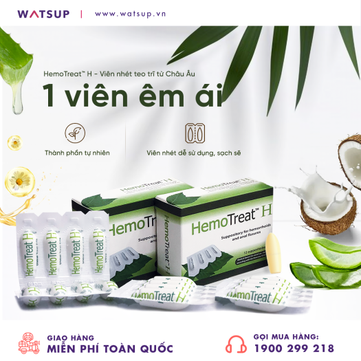 Viên nhét trĩ hậu môn Hemotreat