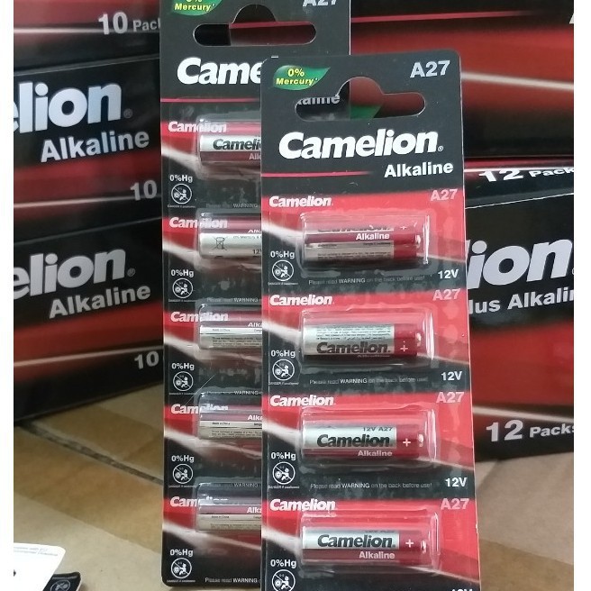 Pin A23, A27 Alkaline Camelion 12V , Pin cửa cuốn, điều khiển ( 5 viên/ vỉ) - PI0015
