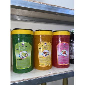 Thạch dừa hương táo xanh, dâu, chanh dây hàng huy 2.5kg