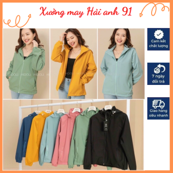 Áo Khoác Gió nữ, Áo gió 2 lớp HIDOLI 2 chống nước