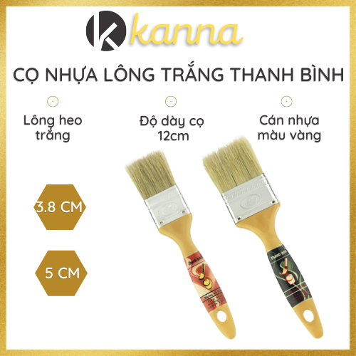 Cọ quét sơn nhựa lông trắng thanh bình