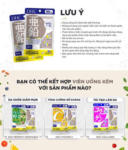 Viên Kẽm DHC Zinc Nhật Bản Gói 20 Ngày bổ sung hữu hiệu lượng kẽm cần thiết cho cơ thể tràn đầy năng lượng