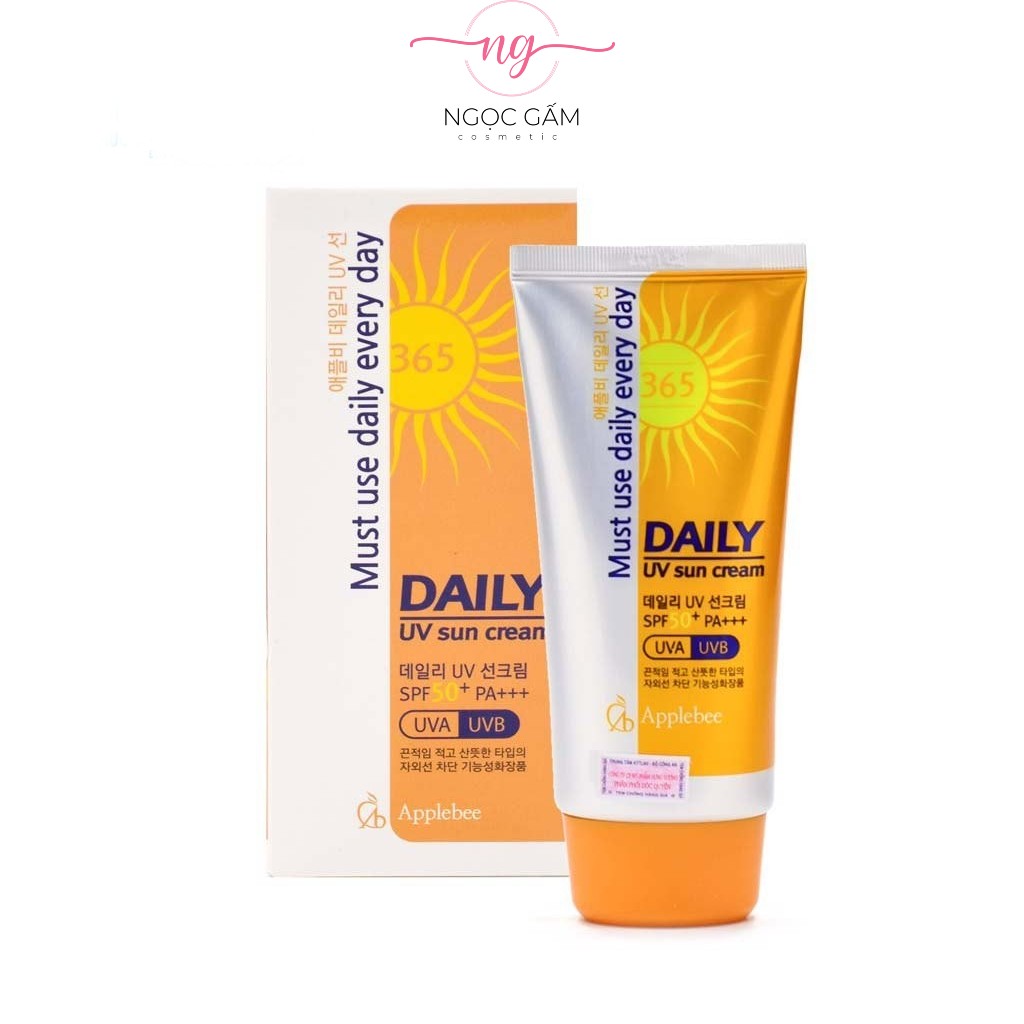 Kem chống nắng Applebee Daily UV Sun Cream SPF50+ PA+++