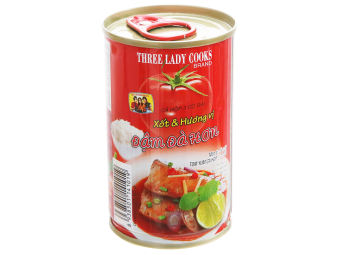 Cá nục sốt cà 3 Cô Gái nắp bật lon thiếc (155g)