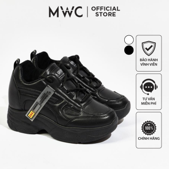 Giày thể thao nữ MWC 0752 - Giày Sneaker Đế Cao Chất Da Siêu Êm Chân Đế Độn 4CM Hot Trend