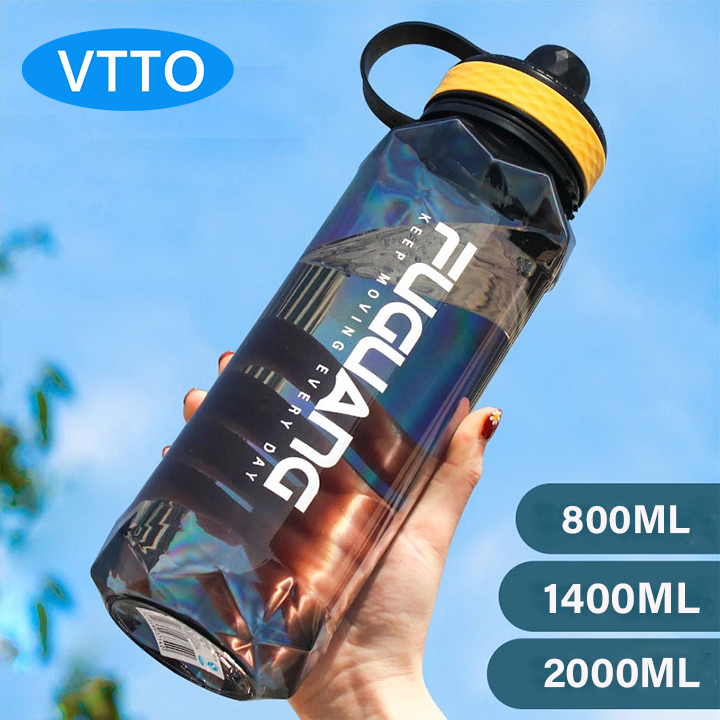 VTTO 2000ML Portable Water Bottle Sports Water Cup Shaker Bottle