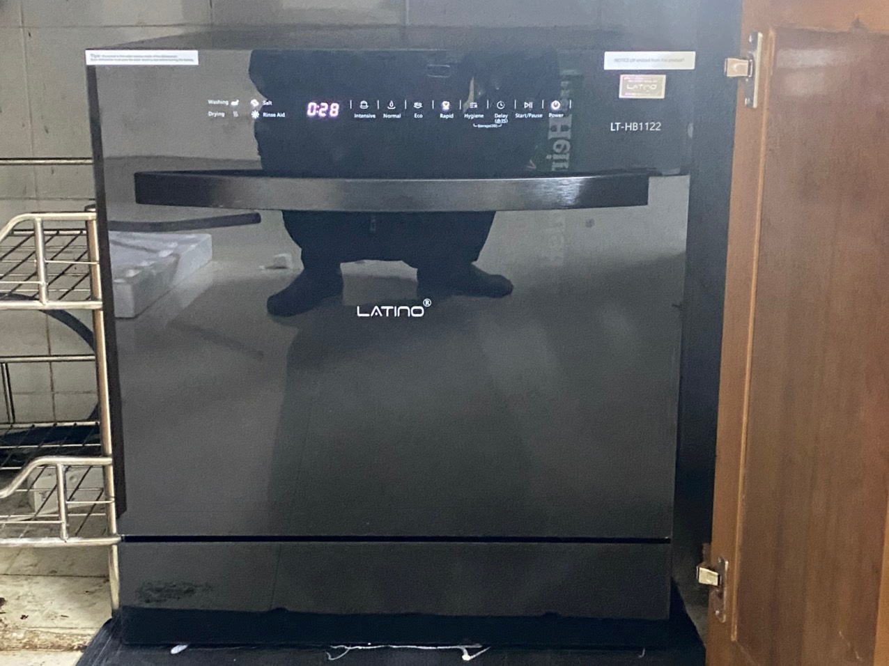 Máy rửa bát latino lt-hb1122 - bh 5 năm - khử khuẩn uv - tặng viên rửa - công nghệ sấy ptc
