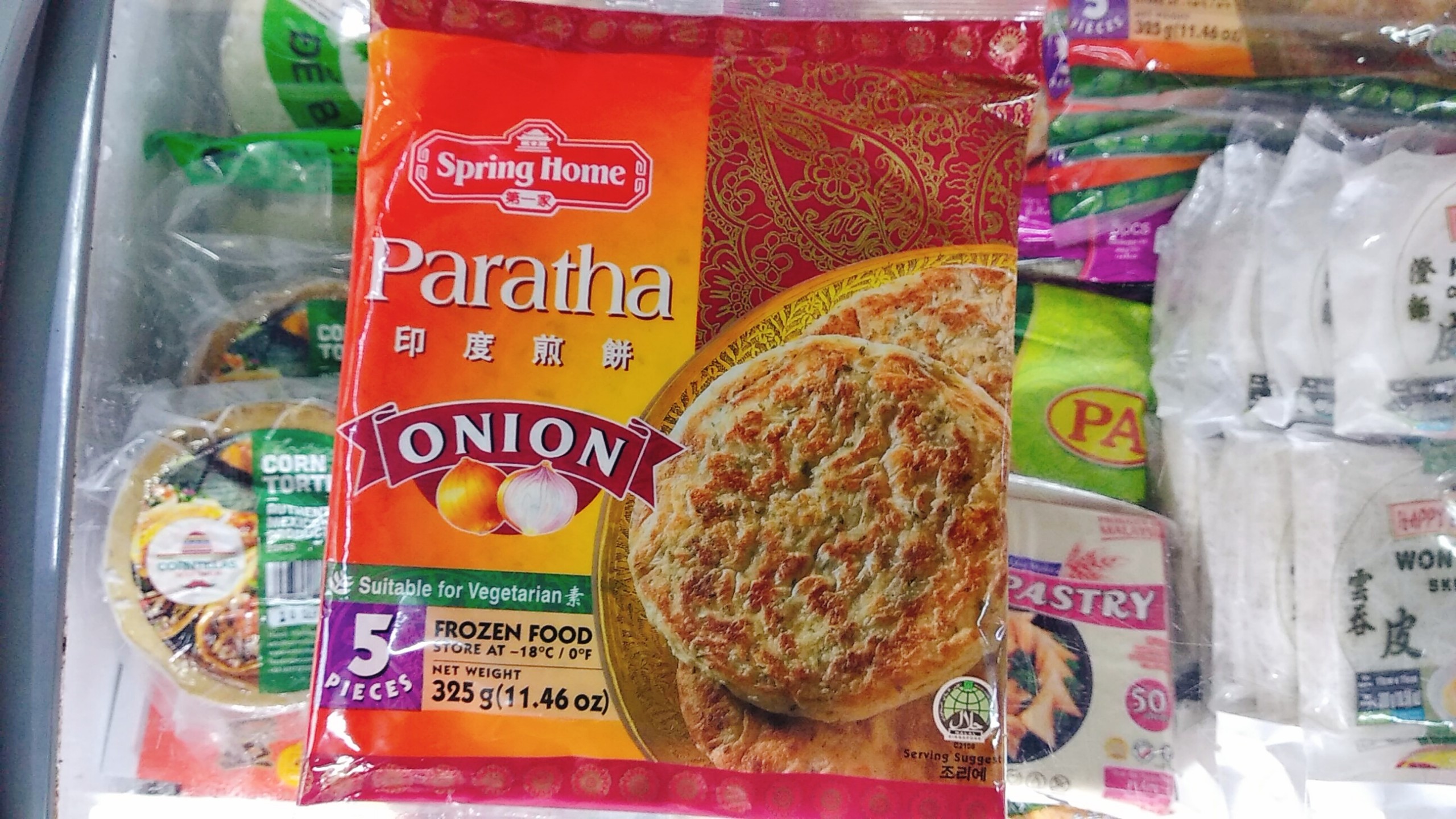 Chỉ Giao Hà NộiVỏ Bánh Paratha Roti Onion hiệu Spring Home 325g 5pcs