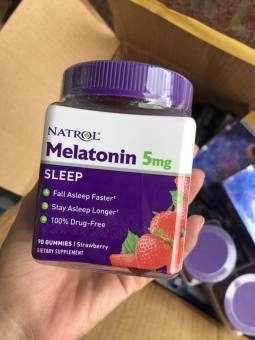 Kẹo ngủ Natrol Gummies Melatonin 10mg 90 viên. Date 2024-20252
