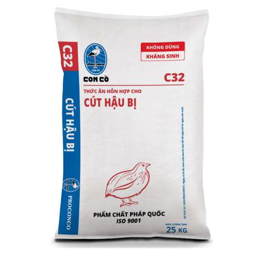 1kg Thức Ăn Cho Gà Mới Nở Cút Hậu Bị C32 Cám Con Cò