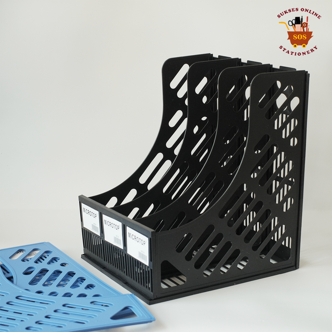 SOS Box File 3 susun MICROTOP A-618 / Box File Plastik / Box Keranjang