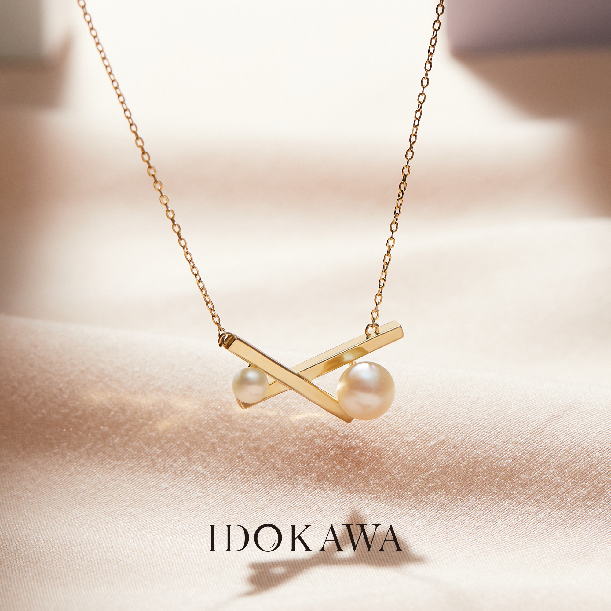 IDOKAWA Pearl Pendant Necklace For Women 925 Sterling Silver