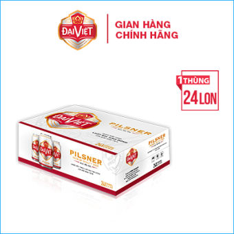 Bia Đại Việt Pilsner, bia vàng, bia lon, sản xuất theo luật bia tinh dòng của bia Đức, không hóa chất, Bia Việt đậm vị đúng gu