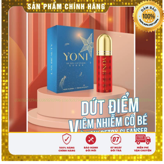 Viên đặt phụ khoa Yoni Detox Cleanser chính hãng Hàn Quốc