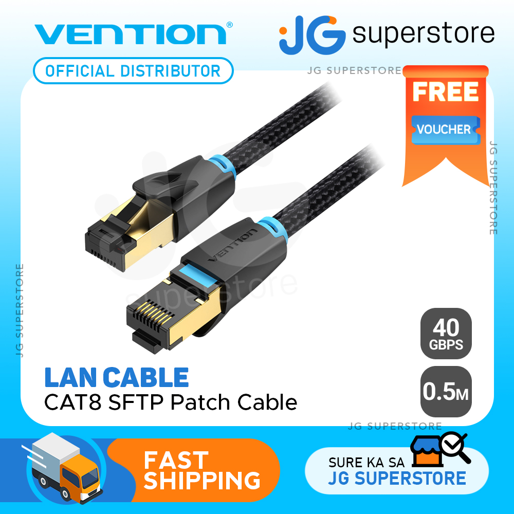 Cable RJ45 1.5m Ethernet Cat 8 40Gbps 2000Mhz High Speed SFTP Vention