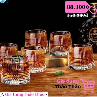 Bộ 6 Ly Uống Rượu, Uống Nước Sang Trọng, Hộp 6 Ly Uống Nước Sang, Uống Rượu Whisky