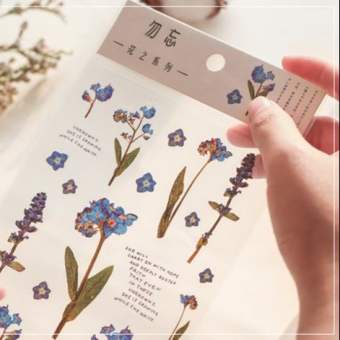 Sticker hoa khô trang trí sổ Bullet Journal - BeTinyStationery
