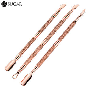 Dụng Cụ Đẩy Da Chết Bằng Thép Không Gỉ Hai Đầu Màu Vàng Hồng Dụng Cụ Đẩy Da Chết Cho Móng Chân Dụng Cụ Làm Móng Nghệ Thuật