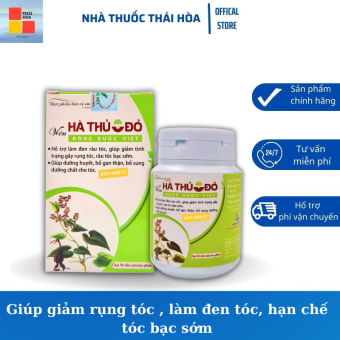 Hà thủ ô Đông Dược Việt - Hổ trợ làm đen tóc , giúp giảm gãy rụng tóc - Hạn chế tình trạng tóc bạc sớm - Hộp 50 viên