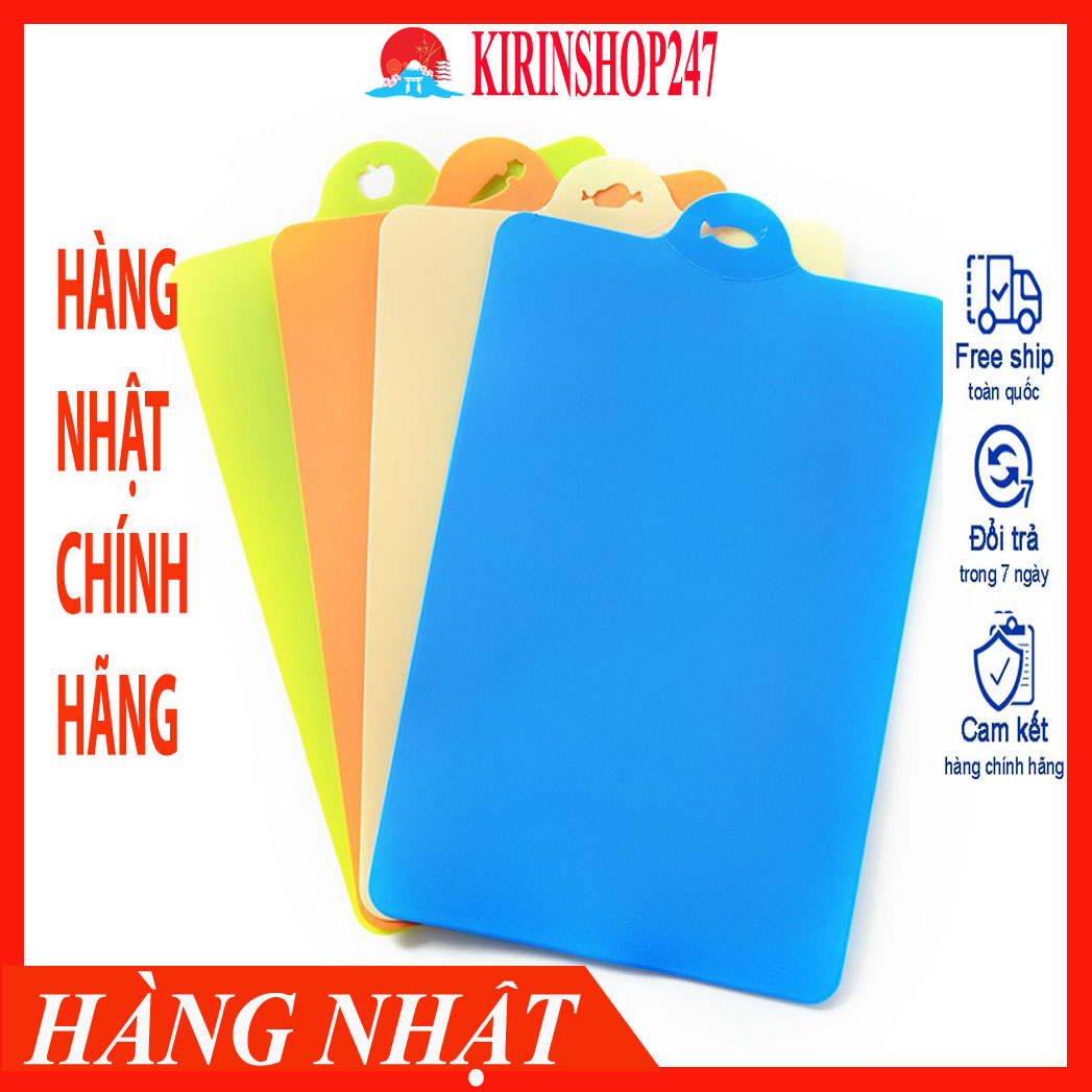 Thớt nhựa dẻo chế biến ăn dặm Inomata Made in Japan