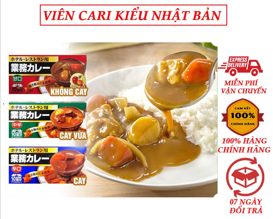 Viên cari, sốt kem, sốt vang kiểu nhật đủ vị - hàng nhật nội địa