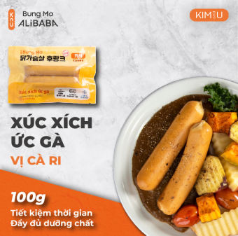 Xúc Xích Ức Gà Cà Ri Hàn Quốc ăn liền Healthy tăng cơ giảm mỡ
