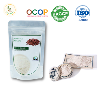Bột đậu đỏ nguyên chất Mộc Sắc 100G, tự nhiên, an toàn cho da, bột đậu đỏ đắp mặt, làm trắng