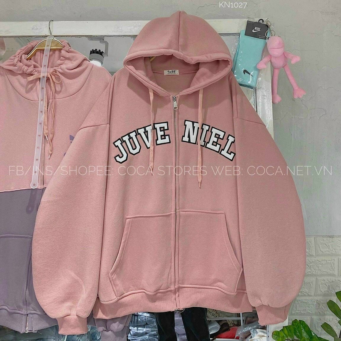 Áo Hoodie Nỉ Ngoại Hàng Bán Chạy Tay Phồng Thêu Chữ, Hoodie Form Rộng Thoải Mái, Áo Khoác Hoodie Cute, Áo Khoác Hoodie Cute, Áo Khoác Hoodie Có Túi Trước