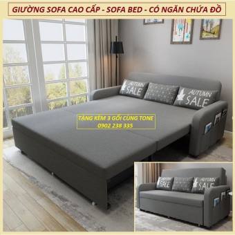 Giường Sofa Đa Năng Có Ngăn Chứa Đồ. Giường Sofa Thông Minh Gấp Gọn Thành Ghế Sofa. Hàng Nhập Khẩu. KT 1m6 x 1m9