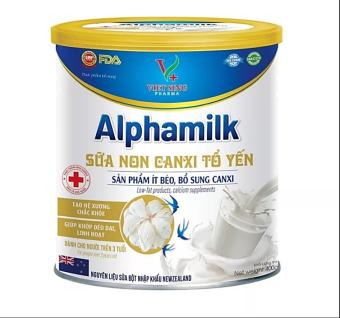 Sữa bột Alphamilk Glucerna Tổ Yến  ,tăng cường sức đề kháng , hỗ trợ xương khớp,tiêu hóa ,tưng cường sức khỏe cho người tiểu đường ,gout, huyết áp, đẹp da- Nguyên liệu nhập khẩu Newzealand