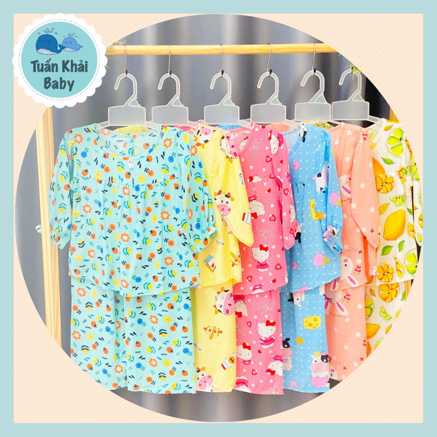 Túi 1 Bộ Quần áo Tole Lanh Bé Gái | Mẫu Tay dài cài nút sau |Size 1-13 cho bé 4-34kg| Chất vải tole lanh 2 da loại 1 mềm mịn mát cho bé gái| Hàng Việt Nam | Đồ bộ bé gái |quần áo trẻ em| Đồ tôn trẻ em