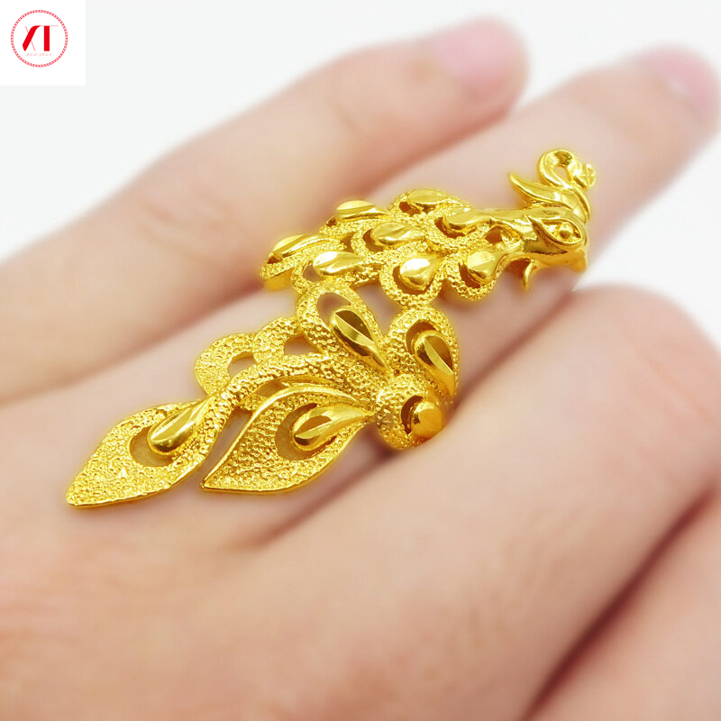 Trang sức xt, nhẫn hàn quốc 24k nhẫn nữ, mạ vàng