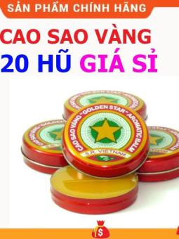 Dầu cù là (cao xoa bóp) cao sao vàng 20 HỘP x 3g