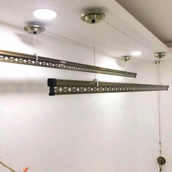 Giàn phơi thông minh cao cấp ĐÃ CÓ 2 thanh phơi nhôm, Giàn phơi Hòa Phát, Giàn phơi quần áo, Giàn phơi chính hãng