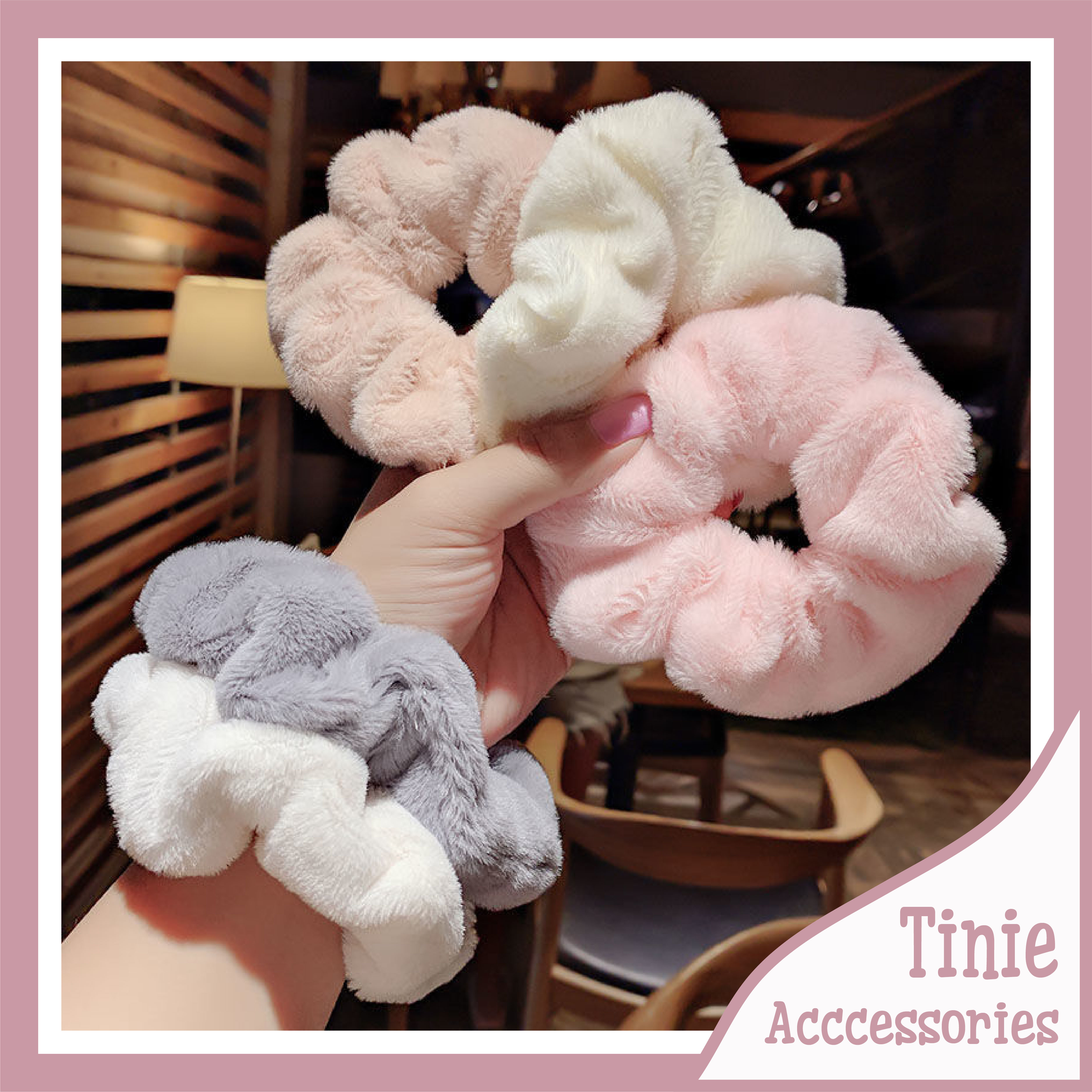 Dây Buộc Tóc/ Scrunchies Lông Mềm Mịn