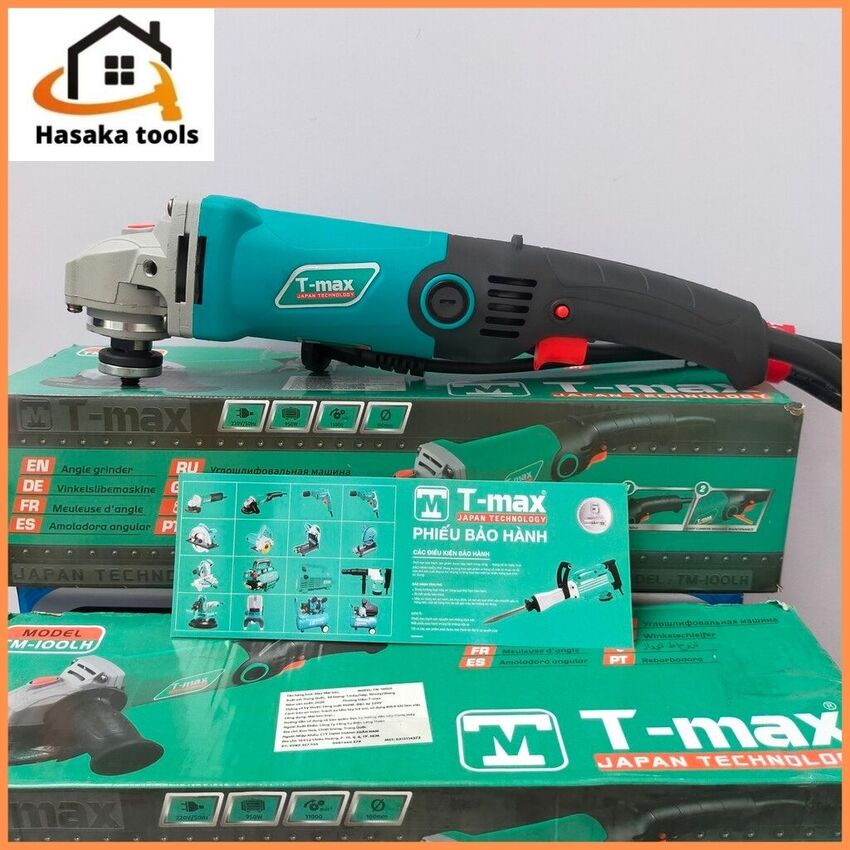 Máy cắt cầm tay Tmax TM-100LH công tắc bóp,lưỡi 100mm chuyên cắt sắt,gạch,gỗ,nhôm,đá hoa cương,kim loại,mài góc