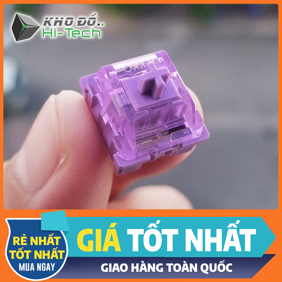 (Set 4 cái) Switch Akko Lavender Purple đã lube mượt mà cho bàn phím cơ