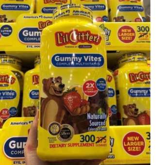 Kẹo dẻo gấu bổ sung vitamin và khoáng chất L'il Critters Gummy Vites 300 viên của Mỹ