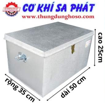 Thùng đựng hồ sơ thầu, hòm tôn đựng tài liệu công trình (KT 50 x 35 x 25 cm)
