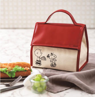 👜 Japanese Appendix Snoopy Portable Cute House Thickening Thermal Insulation Cooling Bag Lunch Bag