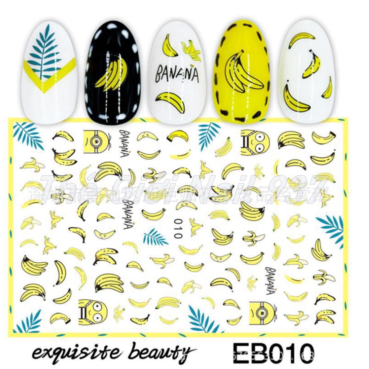 Nail sticker dán móng tay - chân - hot 3 - nail 937