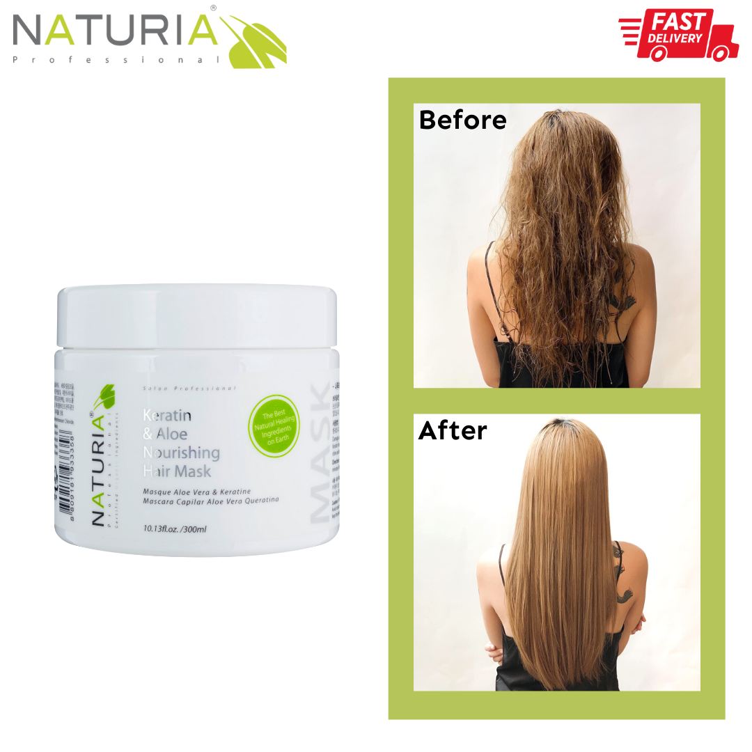 NATURIA keratin nourishing mask 300ml 3個 NATURIA keratin