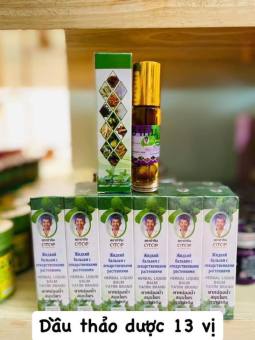 Dầu gió Thái Lan nhân sâm, hoàng gia, 29 vị dạng con lăn chính hãng