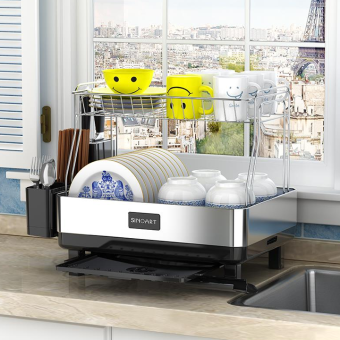 Kệ để chén đĩa, Kệ đựng bát đĩa, Kệ xếp chén bát, Chạn inox để bát đĩa, Kệ bát đĩa đa năng, Kệ đựng bát đĩa khay đựng nước ráo bát