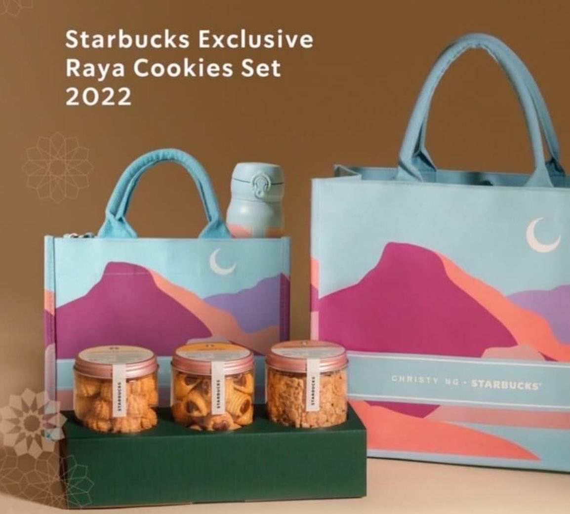 กระเป๋า Starbucks Exclusive Raya Cookies Set 2022 ราคา 1,275 บาท*ส่งฟรี